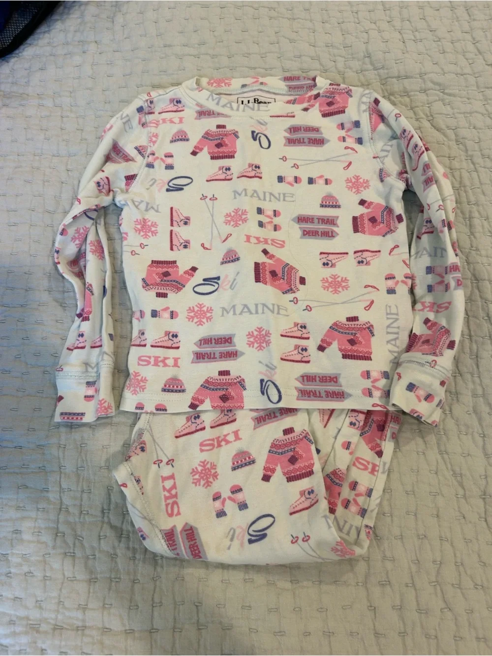 LL Bean Girls Pajamas. Size 4T